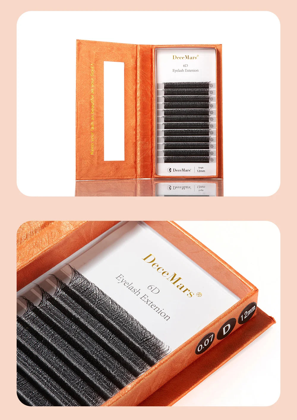 DeceMars 6D-W Shaped Eyelash Extension