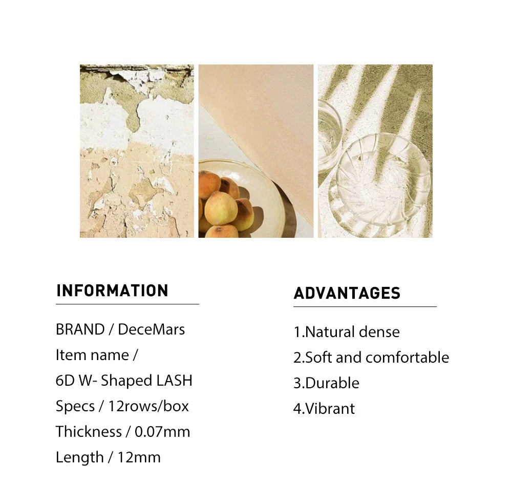 DeceMars 6D-W Shaped Eyelash Extension
