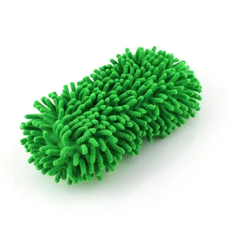 2PCS Terry Cloth Car Wash Gloves Coral Velvet Sponge Lazy Wipe Cloth Strong Stain Removal And Absorbency Car Cleaning Tools